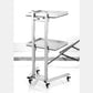 Factory Wholesale Hair Beauty Salon Special Mobile Trolley and Silver Stainless Steel Tools Storage Cart