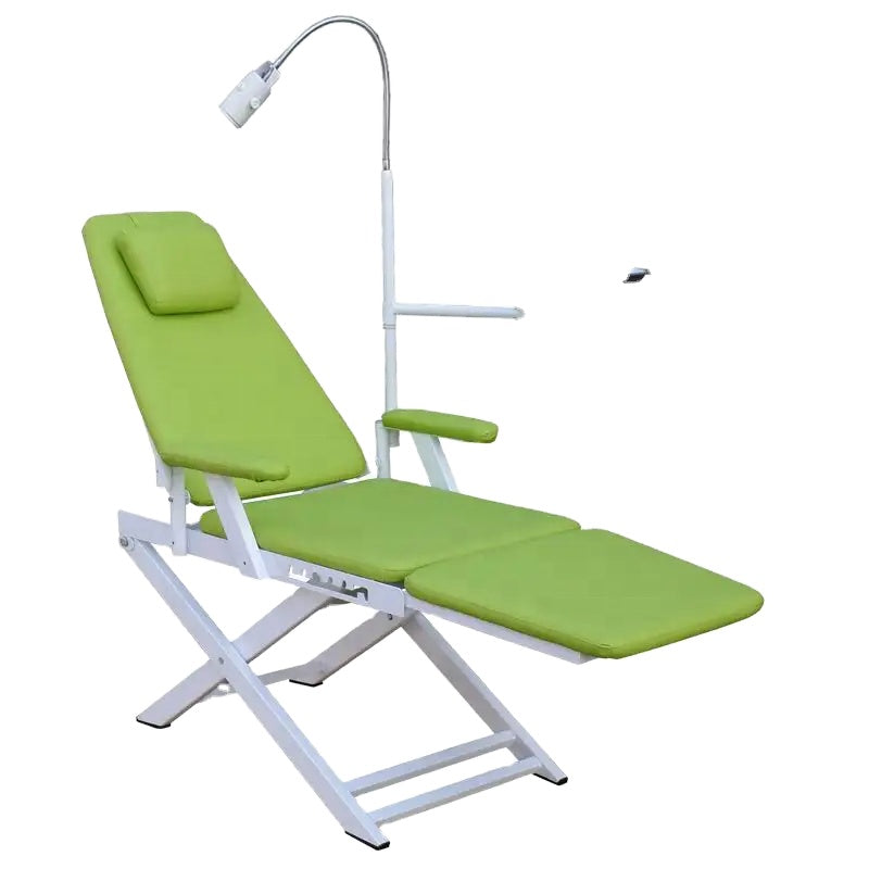 Chinese Supplier Portable Dental Unit Foldable Dental Chair With Spittoon And Light