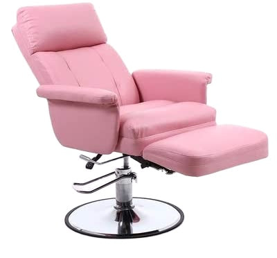 Factory Hot Sales Cheap Barber Chair Pink Salon Styling Chairs Pink Reclining Salon Chair