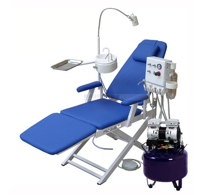 Chinese Supplier Portable Dental Unit Foldable Dental Chair With Spittoon And Light