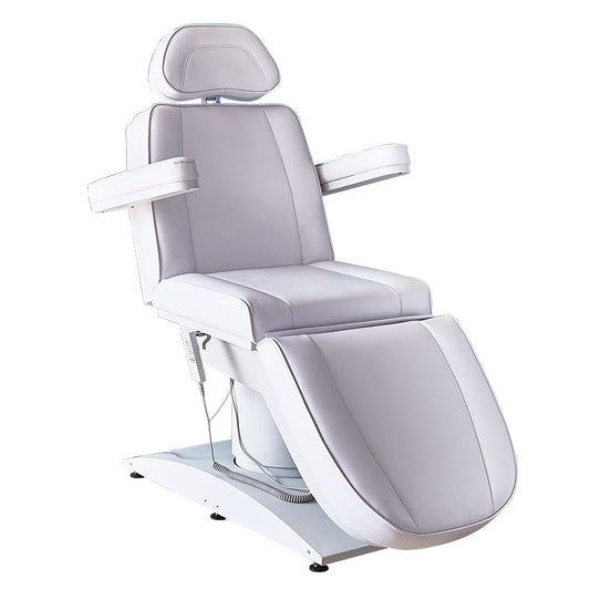 Cadiario Beauty Fully Electric 4 Motor Treatment Chair with Extendable Footrest Removable Arms Salon and Spa Table