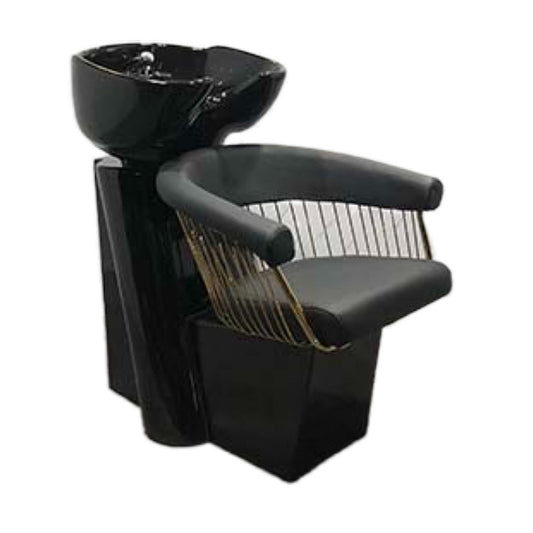 Portable Free Sample Leather Black Equipment Barber hairdressing Salon Hair Wash Shampoo Chair