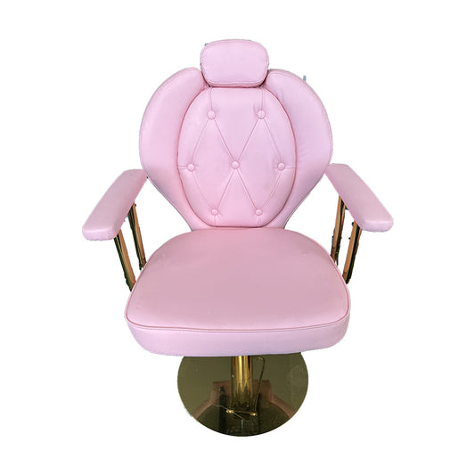 Hot-Sale Pink Color Modern Barber Salon Styling Chair Hairdressing Chair Saloon Chairs For Beauty Salon