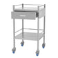 Modern Hair Saloon Silver Tools Cart Folding Beauty Salon Trolley With Wheels