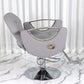 Stainless Steel Frame Elegant Barber Chair With Thick Foam Padding for Salon Chair for Hair