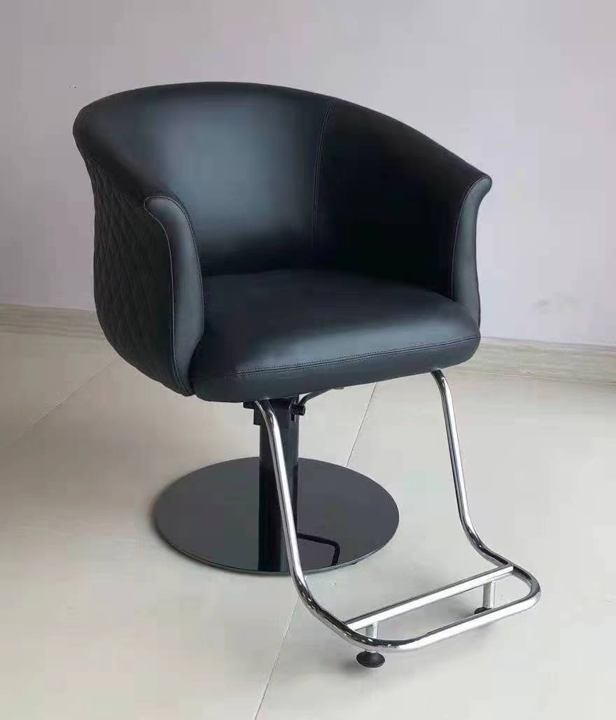 Luxury Hair Beauty Salon Furniture Black Vintage Hydraulic Barbers Chairs For Sale