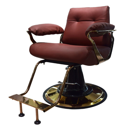 Retro Oil Head Chair Net Red Hair Cutting Barber Shop Hair Salon Chair Hair Salon Special Lifting Reclining Chair