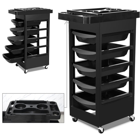 Hair Salon Tool Cart Multifunctional Tool Cabinet Beauty Barber Shop Hair Stylist Salon Trolley