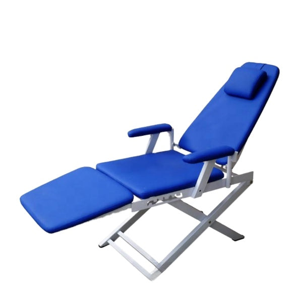 Chinese Supplier Portable Dental Unit Foldable Dental Chair With Spittoon And Light