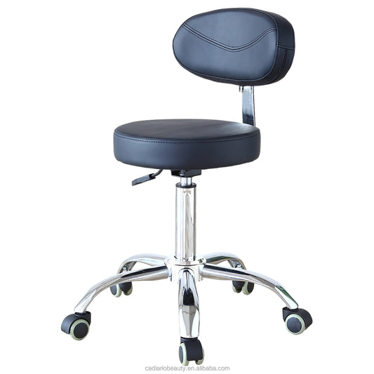 Beauty Salon Furniture Hot Leather Ergonomic Saddle Chair Base Salon Saddle Stool With Wheels