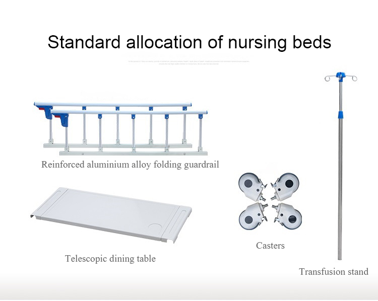 High Quality 3 Crank Manual Hospital Bed Hospital Bed For Medical Use