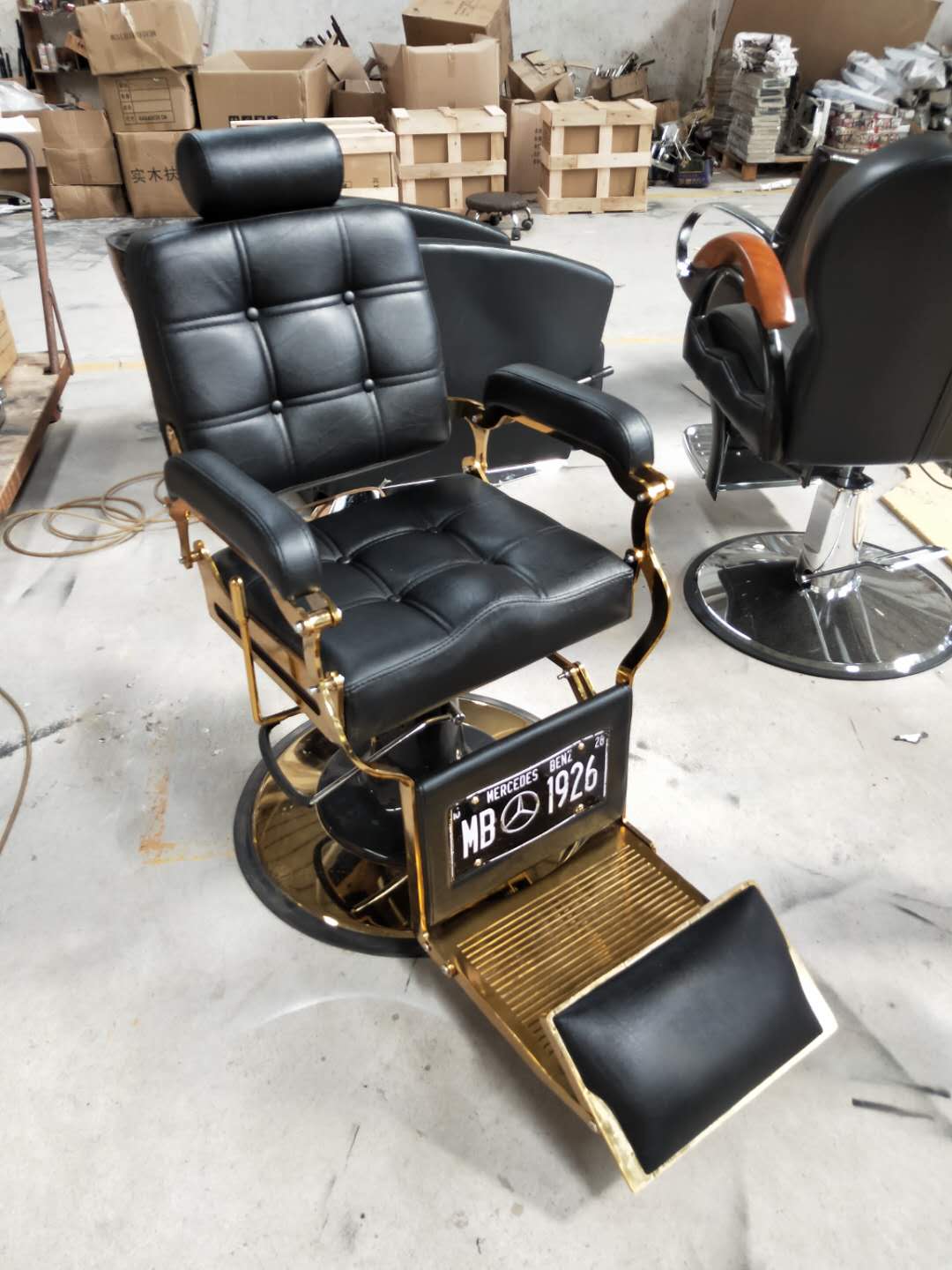 Hot Sale Antique Heavy Duty Hydraulic Pump Barbershop Beauty Hairdressing Recliner Barber Chair