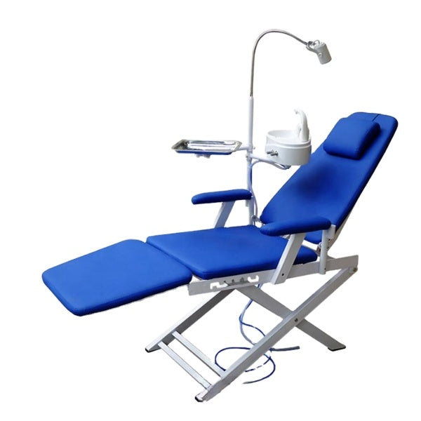 Chinese Supplier Portable Dental Unit Foldable Dental Chair With Spittoon And Light