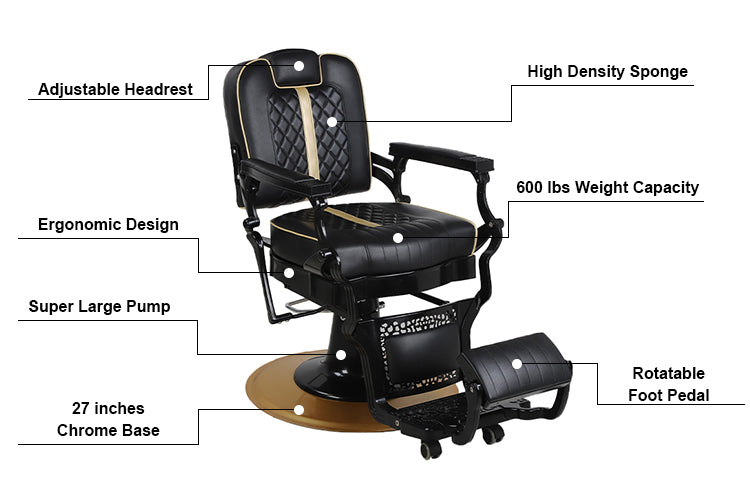 Competitive Price Hair Salon Styling Chair Barber  Portatil Hair Chairs Material Barber Chair