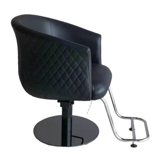 Luxury Hair Beauty Salon Furniture Black Vintage Hydraulic Barbers Chairs For Sale