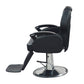 New Design Stainless Steel Frame Elegant Barber Chair With Thick Foam Padding for Salon Chair for Hair