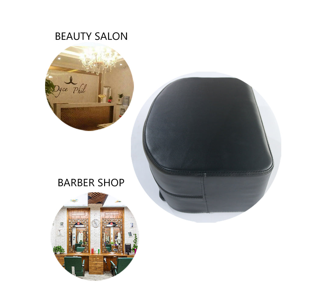 Cadiario Black Child Booster Seat Cushion Salon Beauty Spa Equipment for Hair Styling Barber Chair,11.81¡Á7.09 inches