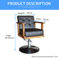 Cadiario Modern Barber Chair Hair Salon Hair Styling Chair Lightweight and Reversible Design CA-B0003