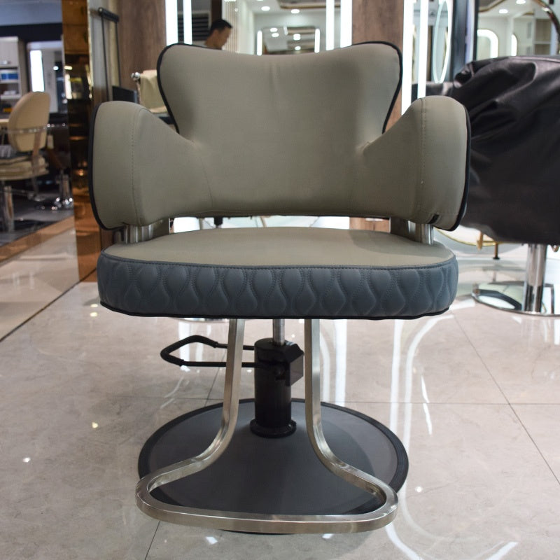 Cadiario High Quality and Durable Salon Barber Chair Wholesale Round Base Styling Chair for Salon Manufacturer Hair Styling Chair