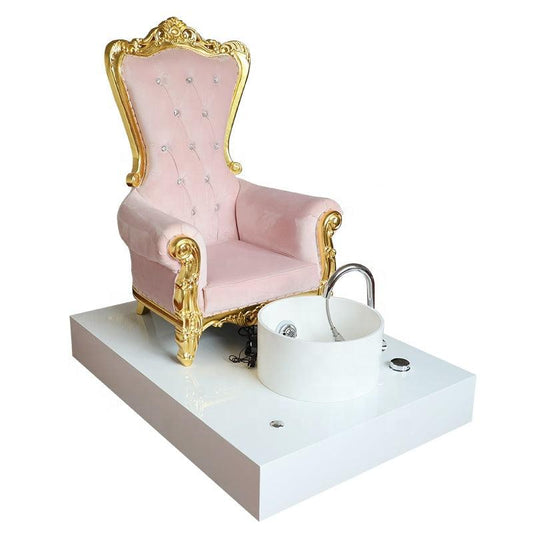 Cadiario Retro classic fashion queen spa foot Pedicure/Manicure chair sofa with colorful lights manicure store sofa