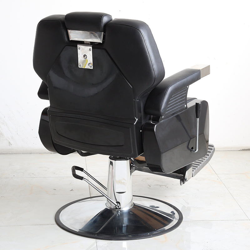 Cadiario Comfortable large black barber chair with adjustable tilt and bearing 260KG high quality factory wholesale