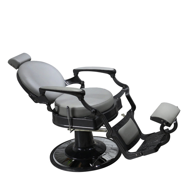 Cadiario Barber salon shop gray fabric barber chair high quality fabric can be customized color for easy cleaning