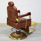 Cadiario Retro hair cutting chair oil head men's vintage barber shop hair salon chair hair salon special lifting reclining chair