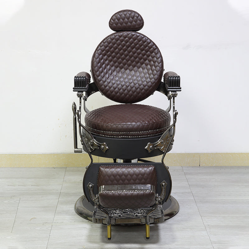 Cadiario Retro oil head chair men's net red hair cutting barber shop hair salon chair hair salon special lifting reclining chair