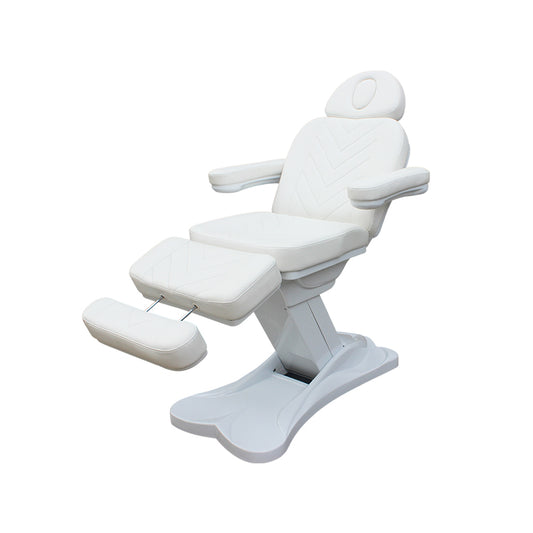 Cadiario 3. Motor white massage table is suitable for beauty parlors and salons with adjustable switch, 180 degrees automatic massage