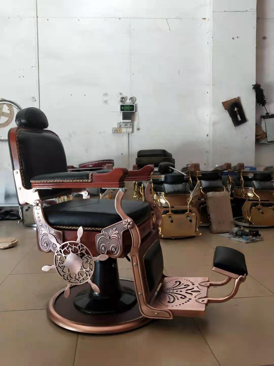 Cadiario New style barber chair retro salon chair hairdressing gold barber chair fot barber shop