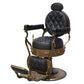 Cadiario Diamond luxury retro high-end big chair new barber chair antique oil head can be put down men's shaving chair