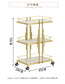 Cadiario Multi-layer metal cart product storage holder rack cosmetic storage Organizer rack