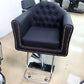 Cadiario Compact Fashion Salon Beauty Barber Style Retro Chair Black Classic Salon Furniture Commercial Furniture Contemporary