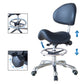 Saddle Stool Rolling Chair with Back Support Ergonomic Seat Hydraulic Adjustable with Footrest