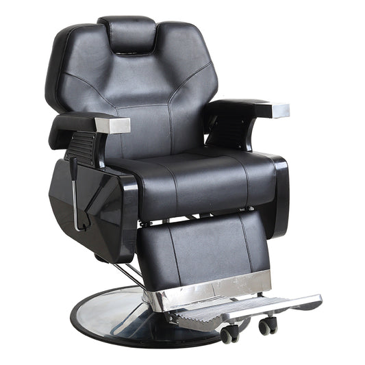 Cadiario Comfortable large black barber chair with adjustable tilt and bearing 260KG high quality factory wholesale