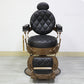 Cadiario Diamond luxury retro high-end big chair new barber chair antique oil head can be put down men's shaving chair