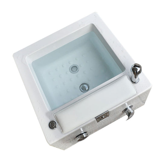 Cadiario High-grade ceramic footbath with shower, automatic surfing water circulation and colorful lights