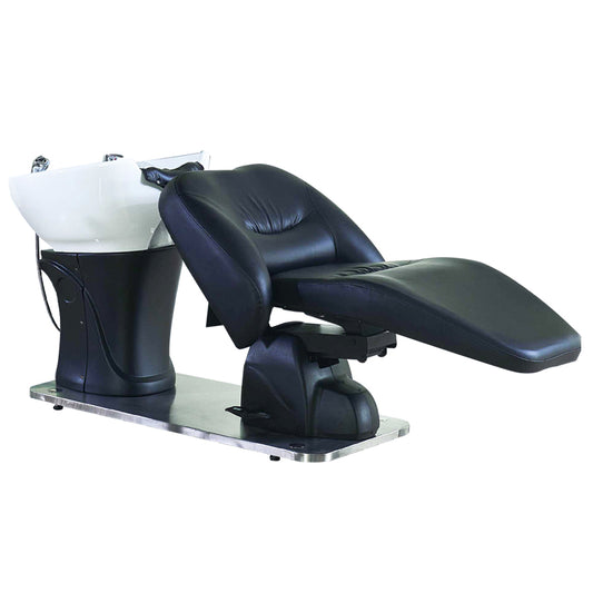 Cadiario Electric shampoo chair with sink, half-lying comfortable headrest, electric lift and height adjustable