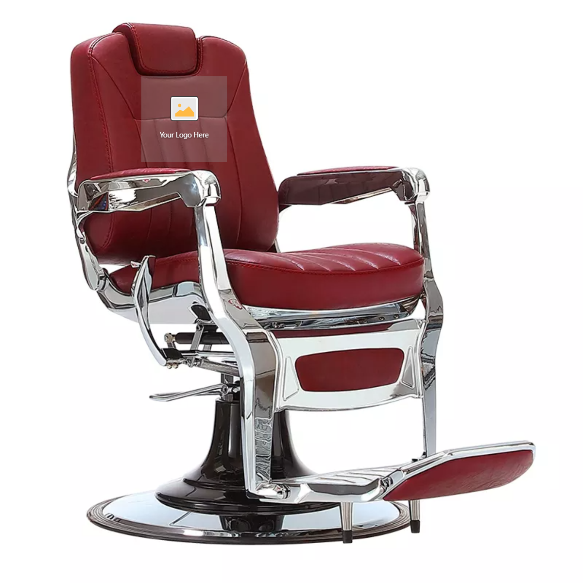 Cadiario High-end luxury classic antique barber chair large pump hydraulic back retractable headrest for barber shop