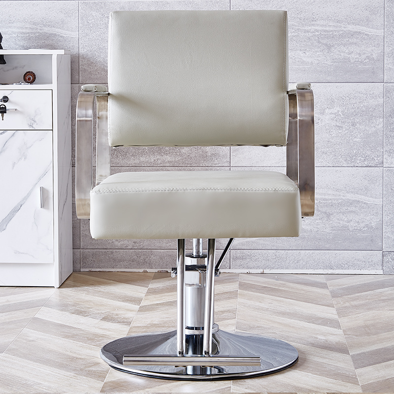 Cadiario Barber shop hair salon dedicated hairdressing white chair lifting rotating hair cutting styling chair hair salon seat