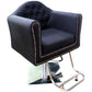 Cadiario Compact Fashion Salon Beauty Barber Style Retro Chair Black Classic Salon Furniture Commercial Furniture Contemporary