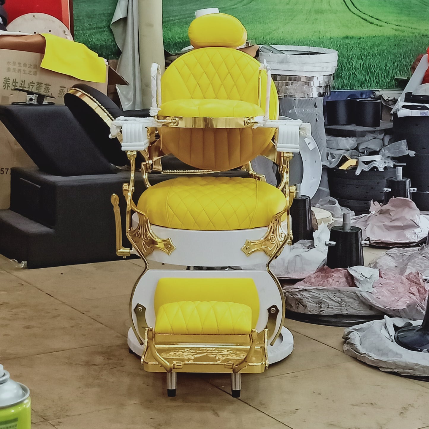 Cadiario Salon Barber Chair Antique Styling Chair Salon Furniture;barber Chair,salon Furniture 77*77*74 Contemporary Optional 1years