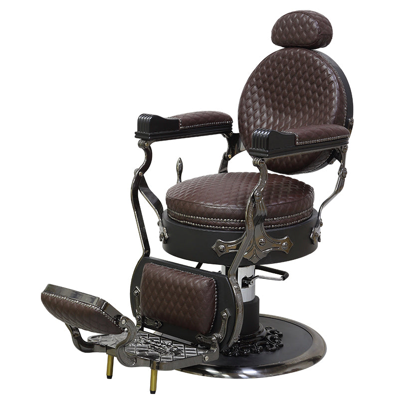 Cadiario Retro oil head chair men's net red hair cutting barber shop hair salon chair hair salon special lifting reclining chair