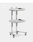 Cadiario Modern golden hair salon stainless steel beauty stool cart trolley for sale